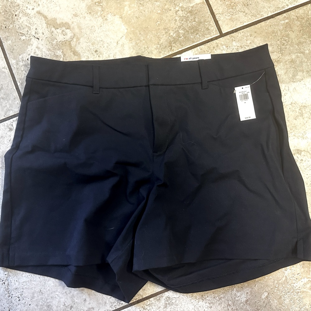 Size 14 navy pixie shorts